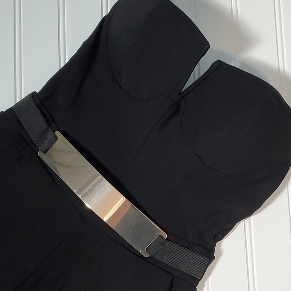 Material Girl Belted Pant Jumpsuit Black - Picture 7 of 14